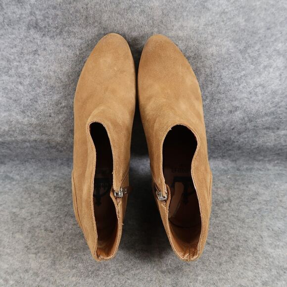 Crown Vintage Shoes Womens 9 Bootie Block Heel Fashion Western Leather Classic - Picture 10 of 16